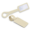 Ecru Silicone Luggage Tags